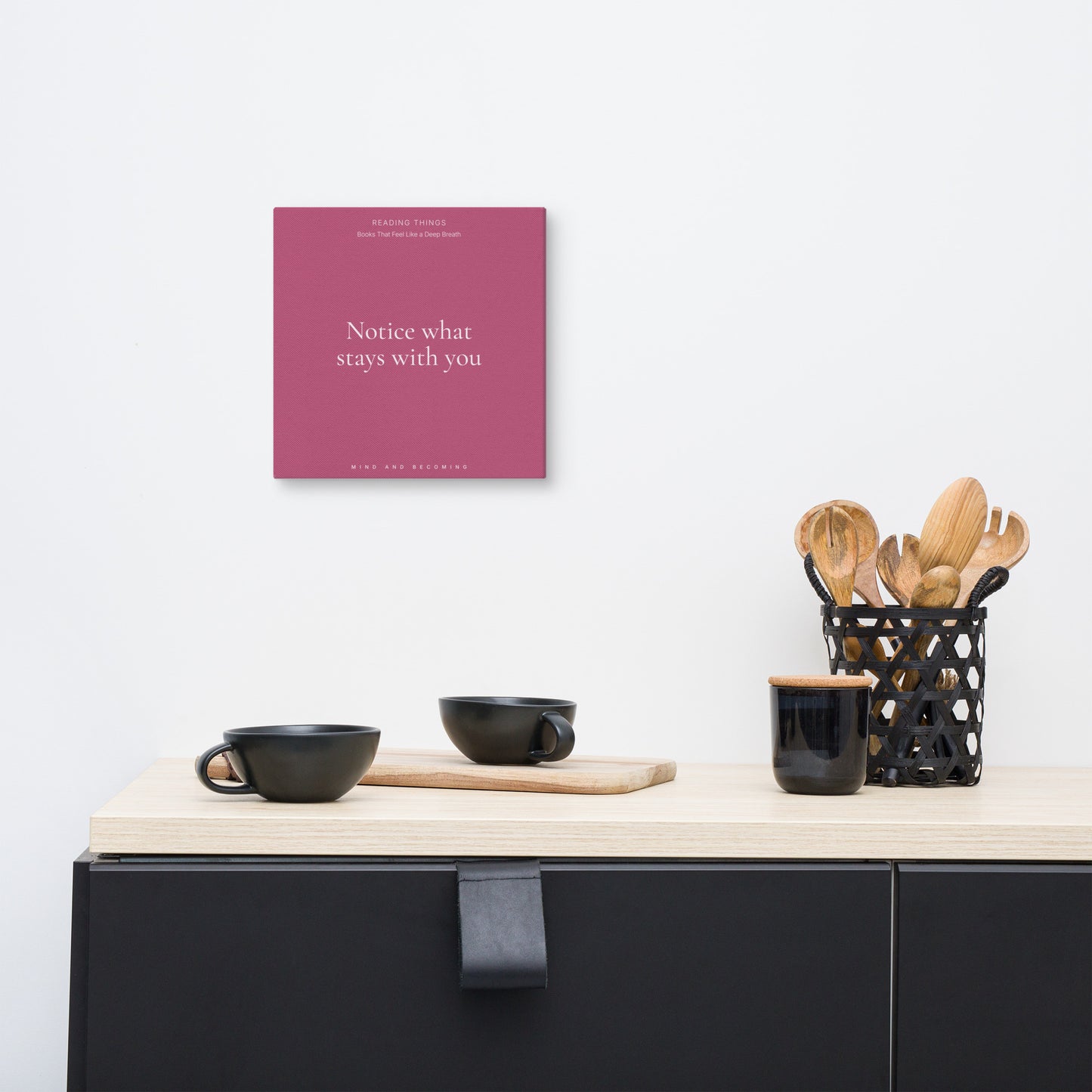 Reading Things – Notice -Soft Hold - Canvas