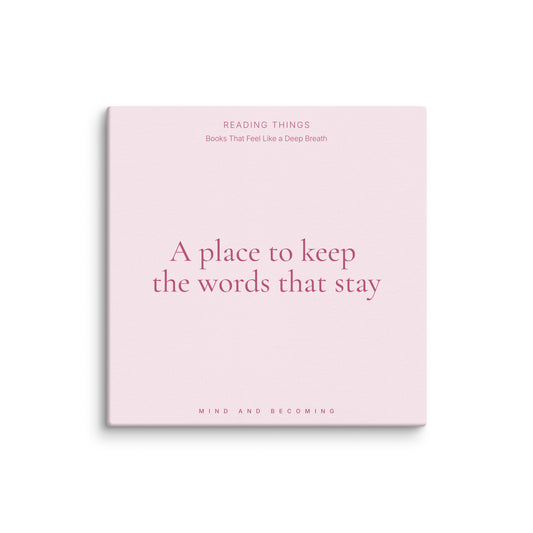 Canvas print soft pink stay