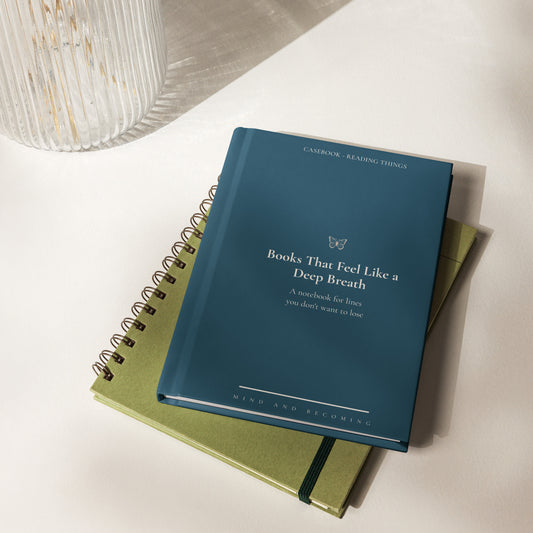 reading books notebook teal