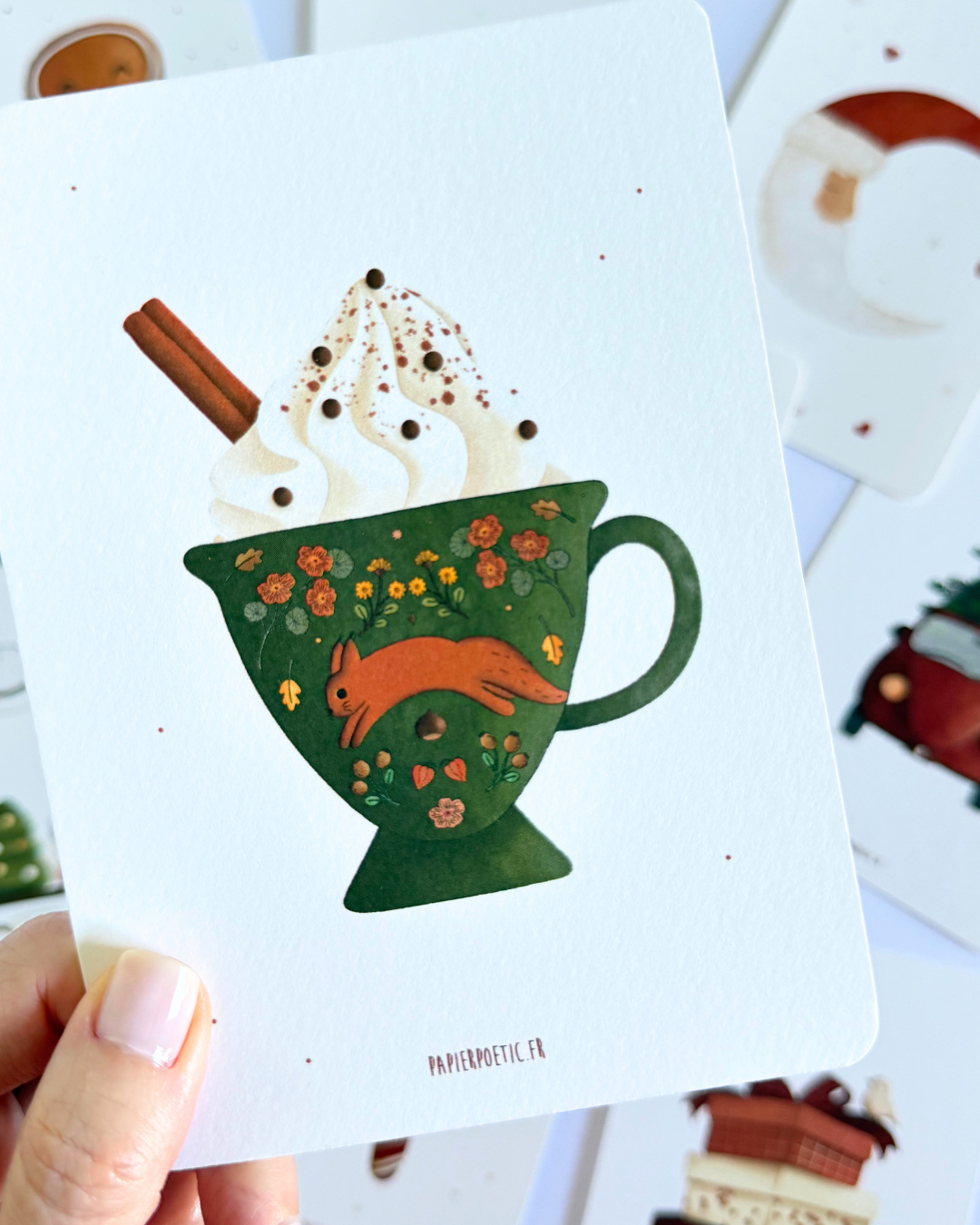 Greeting Card | Squirrel Whipped Cream Cup