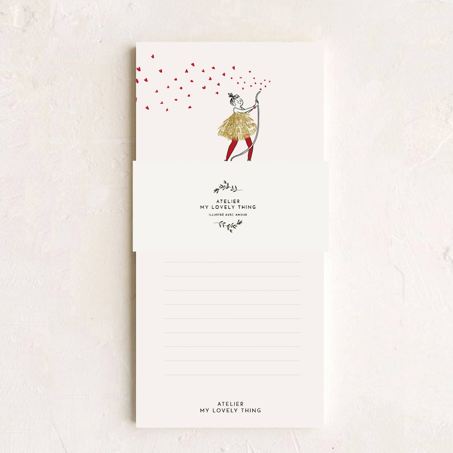 Product packaging with a decorative design on a light background