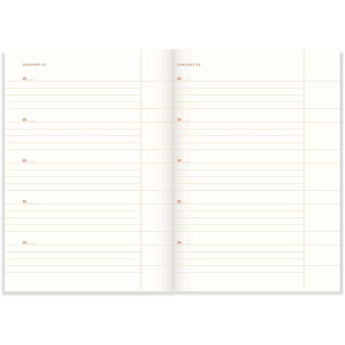 Internal pageof a notebook
