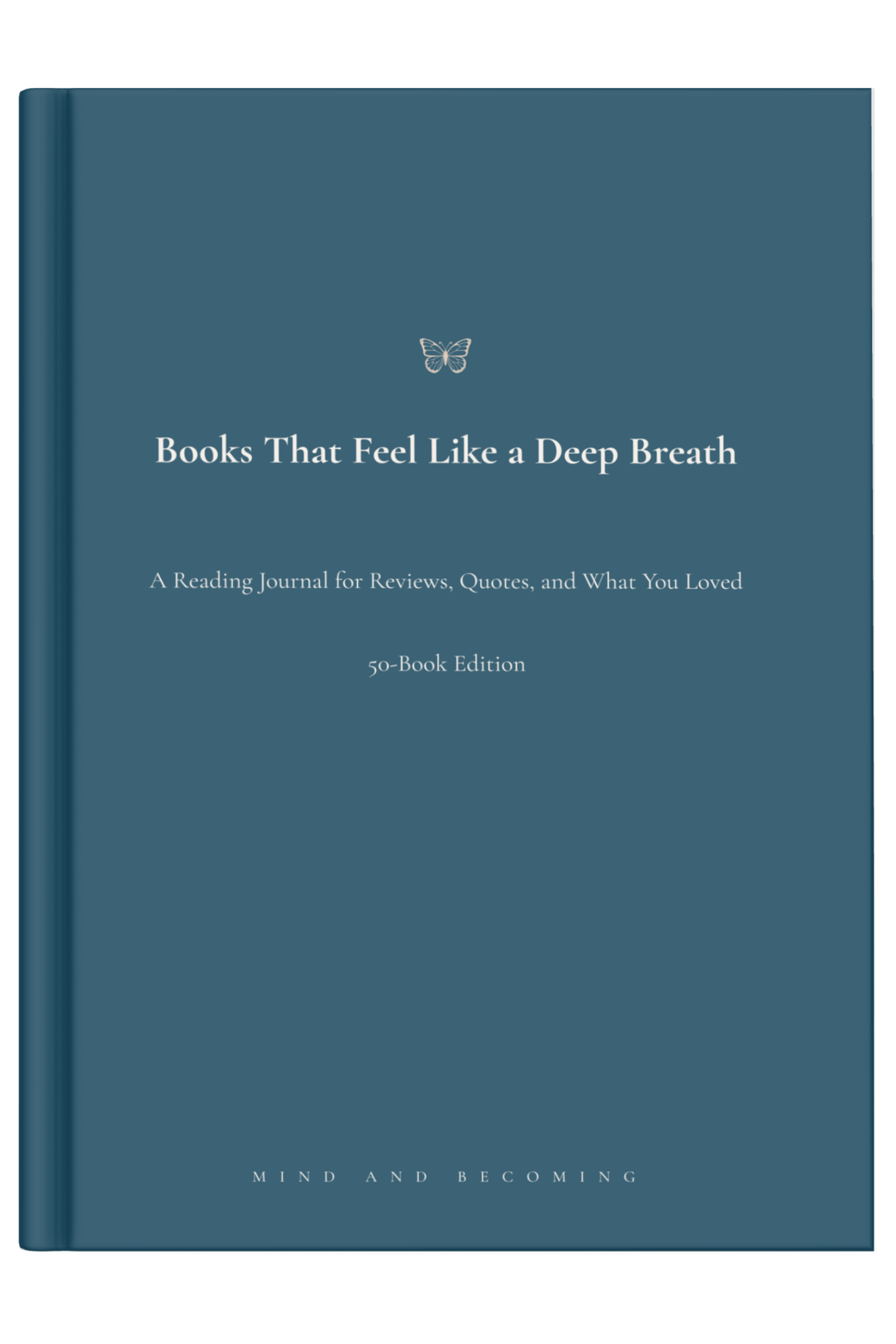'Books That Feel Like a Deep Breath' is a reading journal