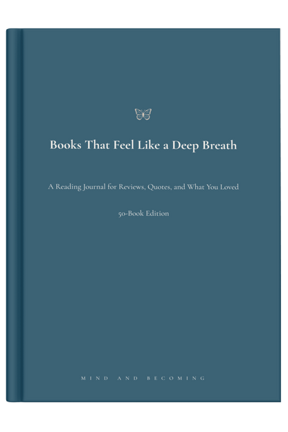 'Books That Feel Like a Deep Breath' is a reading journal
