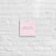 Canvas print soft pink stay