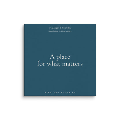 Blue book cover with text on a white background