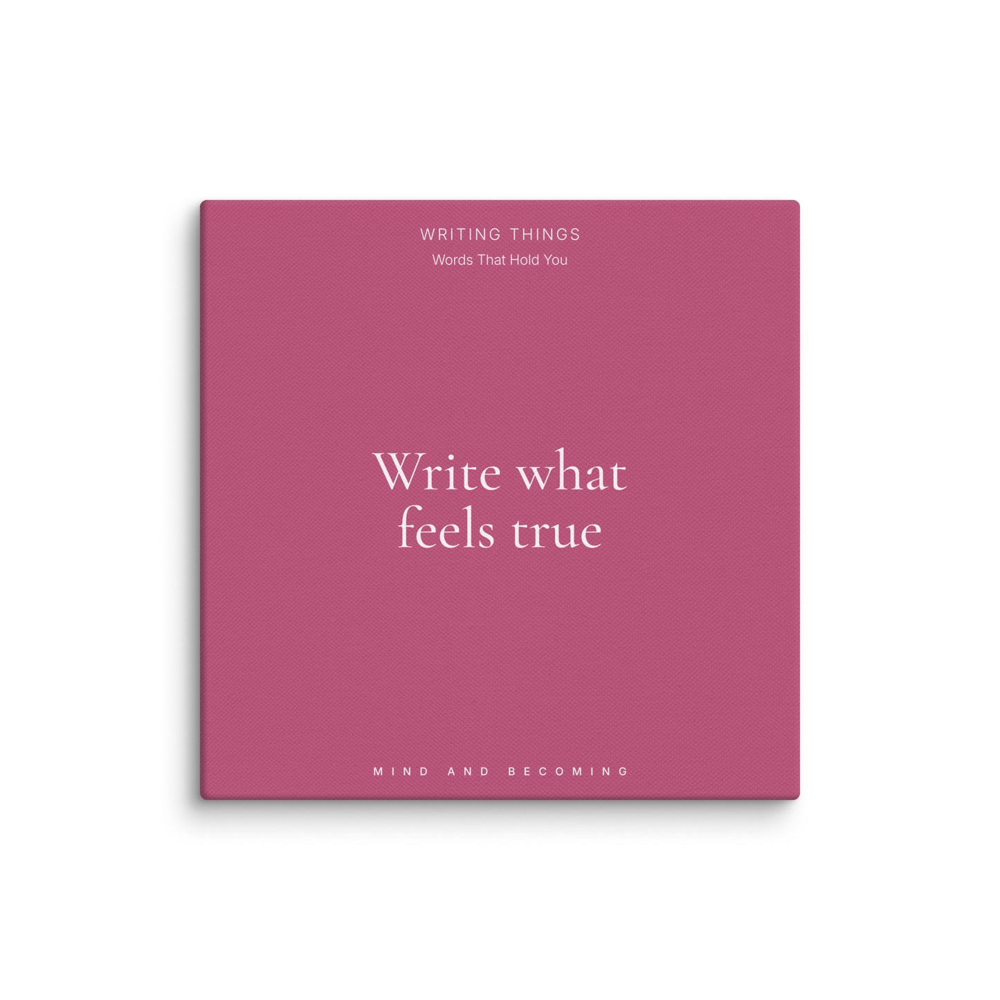 Pink book cover with text on a white background
