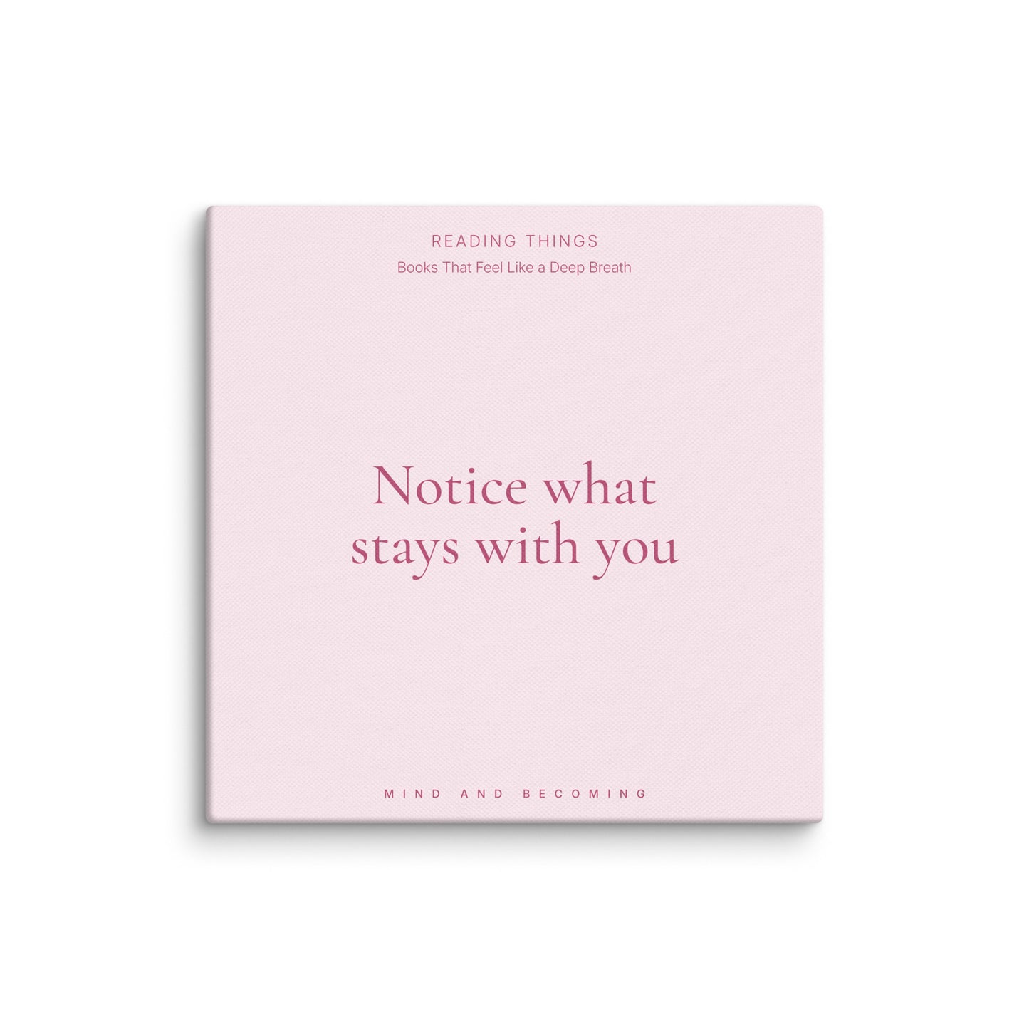 Pink book cover with text on a white background