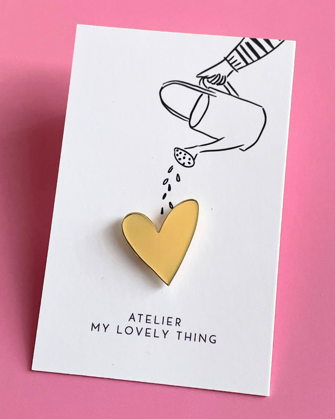The Wrapped Notebook Edition | Pink with Heart Pin