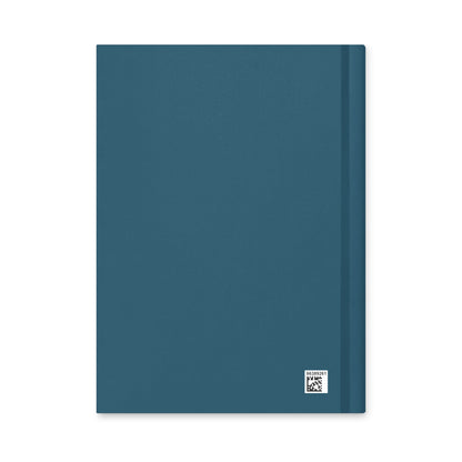 Notebook hardcover teal back