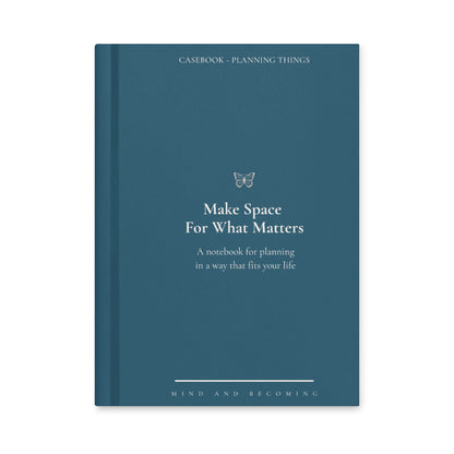 Make space hardcover notebook teal