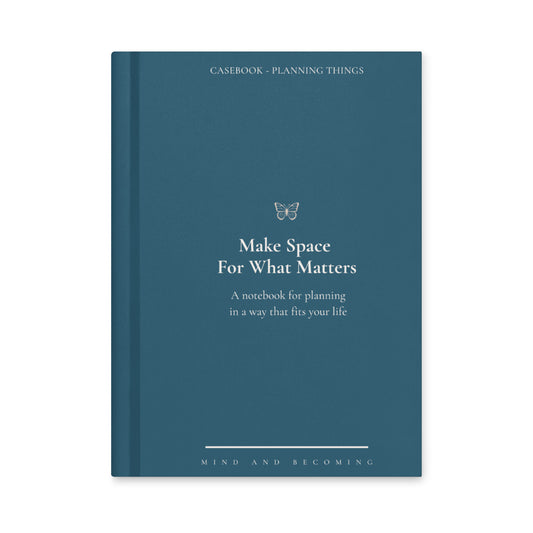 Make space hardcover notebook teal