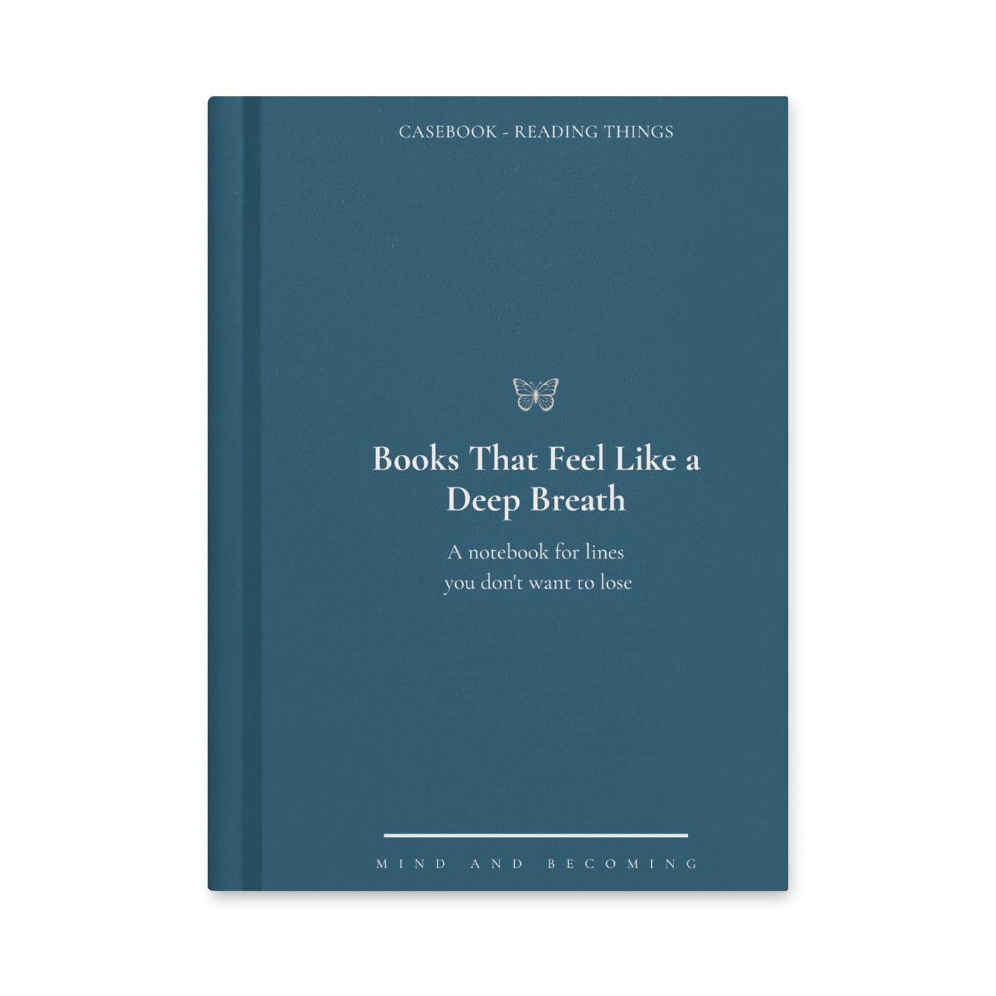 reading books notebook teal