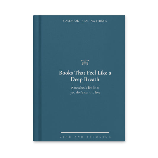 reading books notebook teal