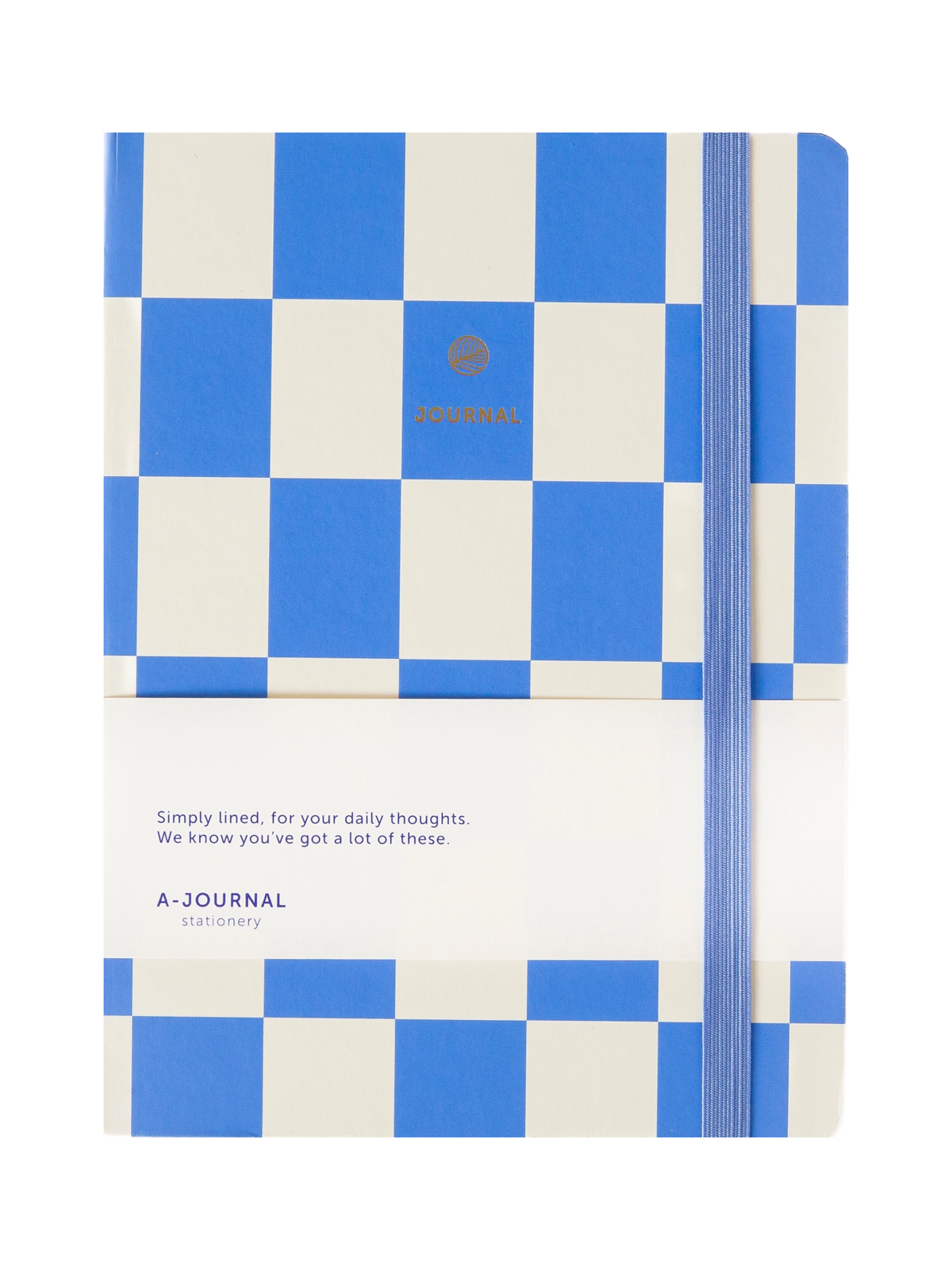 white and blue notebook