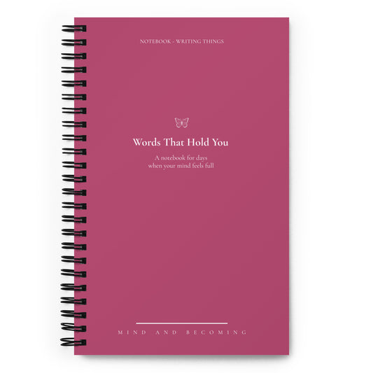Notebook Berry words that hold you