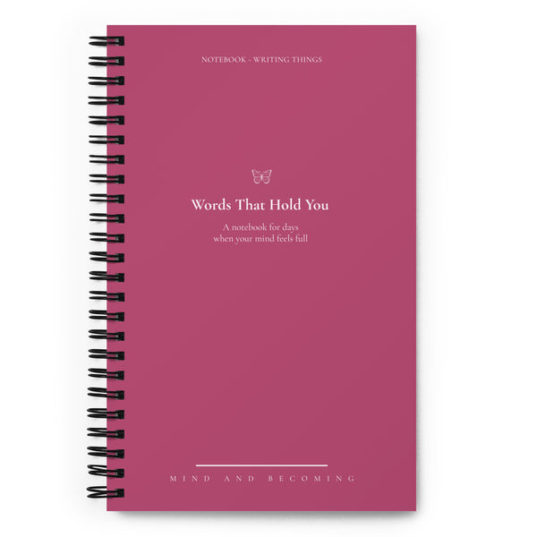 Notebook Berry words that hold you